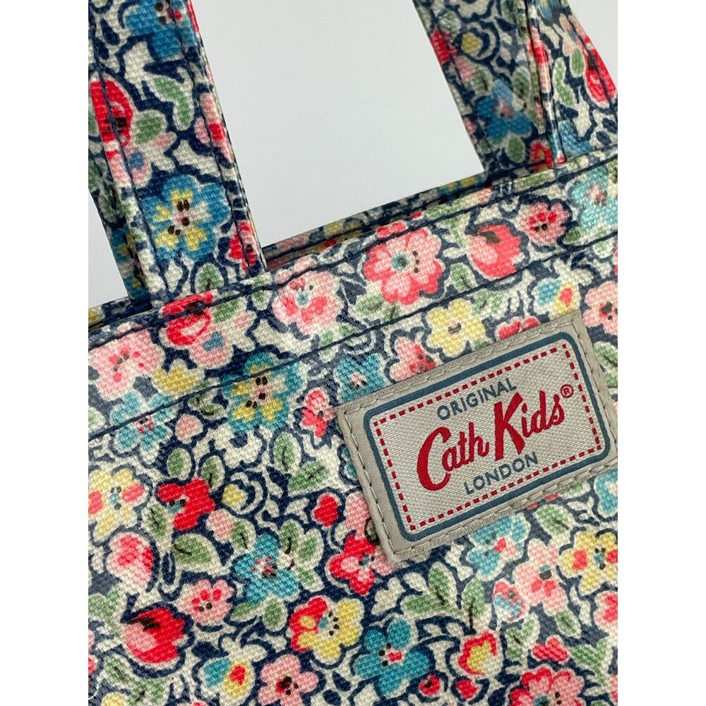 ~ Cath Kids Mini Tote Coated Canvas Bag London Cath Kidston Rare HTF Floral